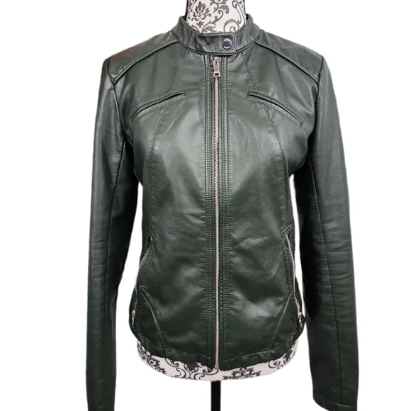Guess Green Moto Jacket - Picture 4 of 13
